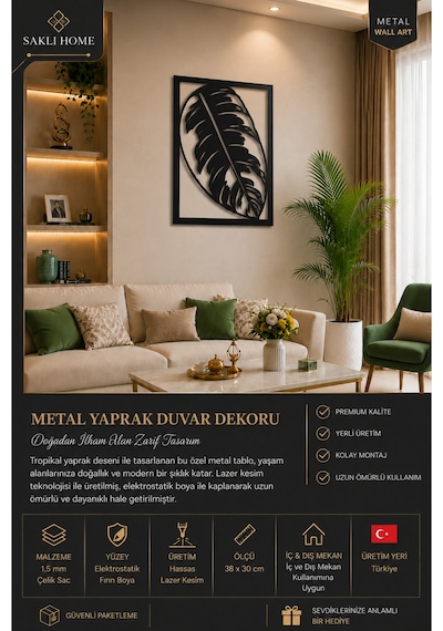 Tropikal Yaprak Metal Duvar Tablosu 38x30 Cm Çerçeveli Lazer Kesim Metal Duvar Dekoru 1.5 Mm Çelik Sac Elektrostatik Boyalı İç Ve Dış Mekân Siyah Yaprak Tropikal Yaprak Metal Duvar Tablosu 38x30 Cm Çerçeveli Lazer Kesim Metal Duvar Dekoru 1.5 Mm Çelik Sac Elektrostatik Boyalı İç Ve Dış Mekân Siyah Yaprak