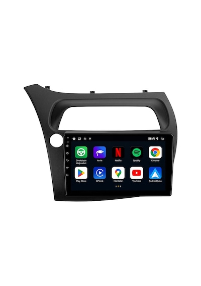 Honda Civic 2006-2012 Android Multimedya Carplay Android Auto Navigasyon Kameralı 6gb Ram 64gb 9"