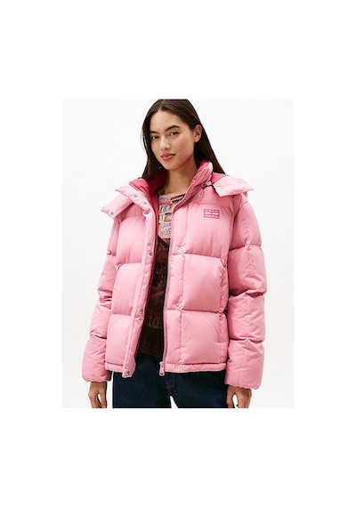 Tommy Hilfiger Tjw Alaska Grid Kısa Kuş Tüyü Kadın Pembe Ceket Dw0dw21624thc Pembe
