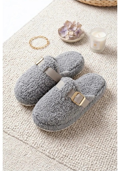 3 Lü Avantajlı Paket Kışlık Peluş Desenli Sessiz Ortopedik Taban Çeyiz Misafir Ev Terliği Seti 3 Lü Snow