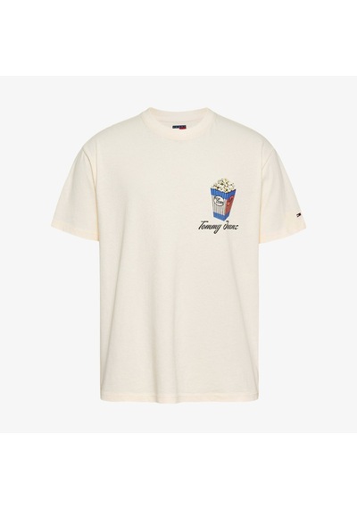 Tommy Hilfiger Tommy Hılfıger Erkek T-shırt Dm0dm20352-ybh Beyaz