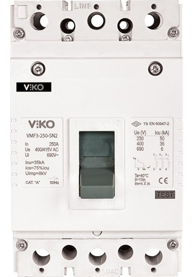 Viko 3x250 Amper 35ka Sabit Kompakt Şalter Vmf3-250-sn2