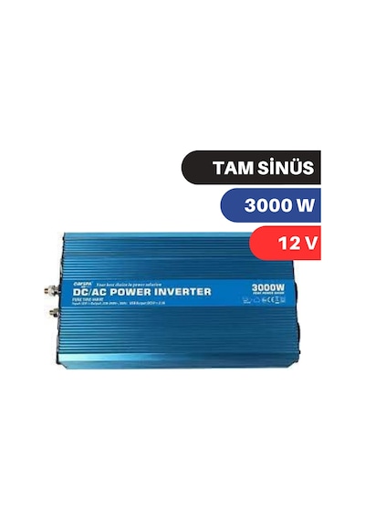 CARSPA 3000W 12V TAM SİNÜS İNVERTER