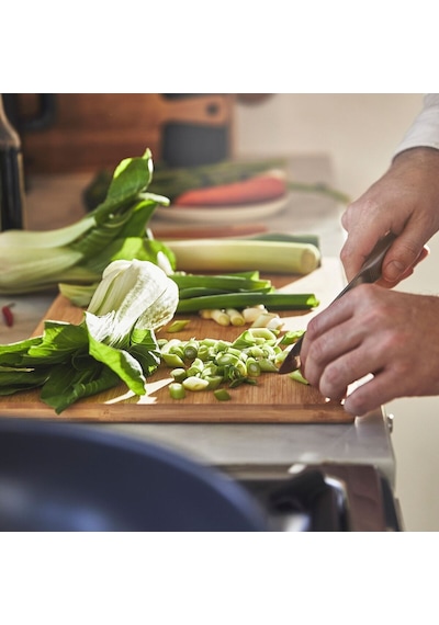 Wok Tava, Yapışmaz Kaplama-paslanmaz Çelik, 32 Cm Açık Bej