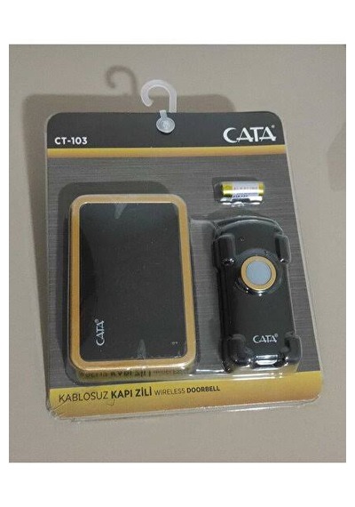 Kablosuz Kapı Zili Ve Pilli Hasta Çağrı Cihazı Dijital Sinyal Zil Seti-cata Ct-103