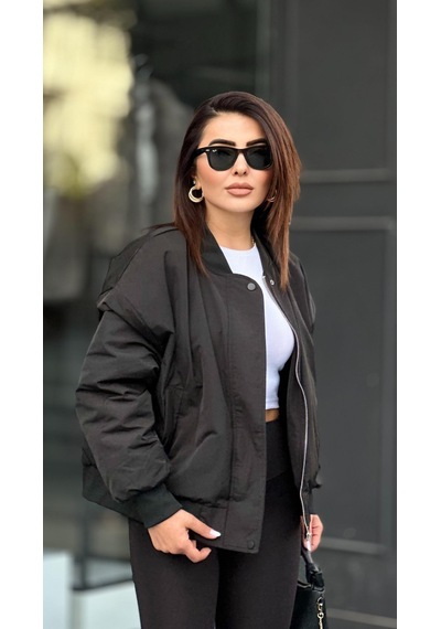 Siyah Bomber Ceket-mont Siyah