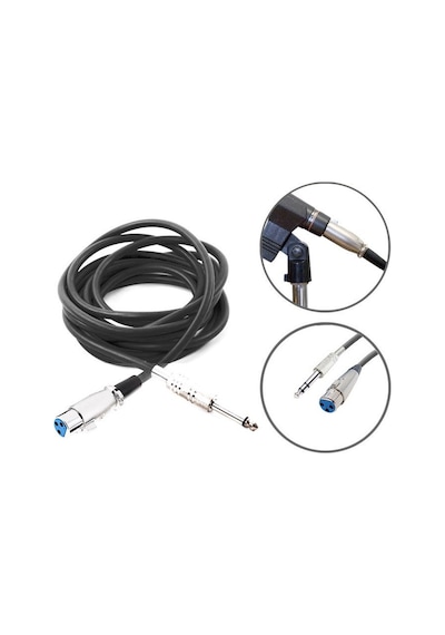 Kablo Mikrofon Pro 5 Metre Siyah Kjm5bk