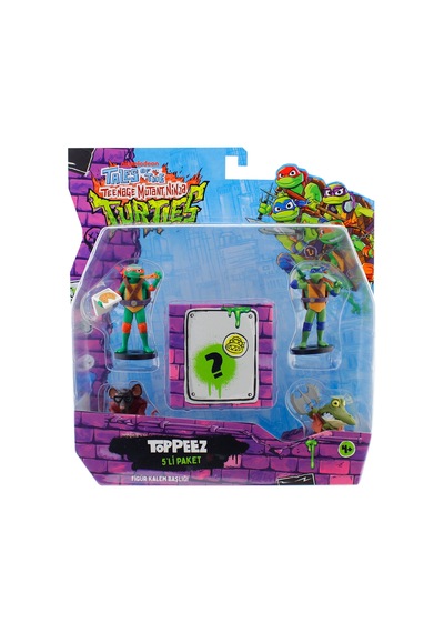 Tmnt Figürlü Kalem Başlığı 5'li Paket Model 1 Nt2040