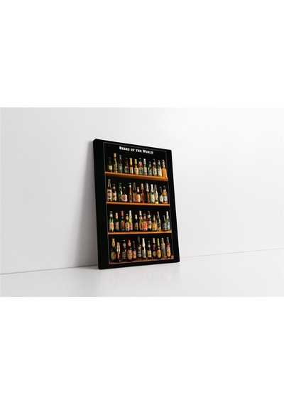 Bira Şişeleri Kanvas Tablo-152691