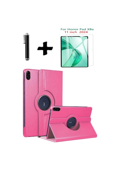 Honor Pad X8a 11 İnç 360 Dönebilen Standlı Tablet Kılıfı Ekran Koruyucu Ve Kalem Seti Kapaklı Kılıf