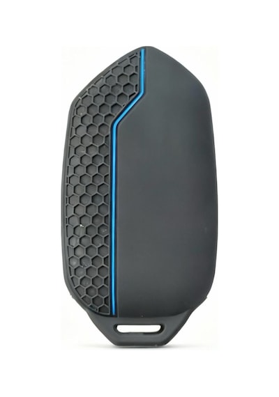 Gma Keys Togg T10x T10f 3 Tuşlu Smart Petek Desenli Koruma Anahtar Kılıfı Mavi Siyah Renk