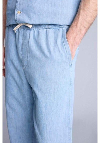Defacto Yumuşak Dokulu Baggy Fit Jean Pantolon G4205ax26smnm39 Mavi-nm39