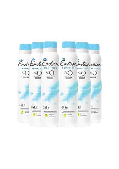 Ocean Fresh Kadın Alüminyumsuz Vegan Deodorant 6x200 Ml