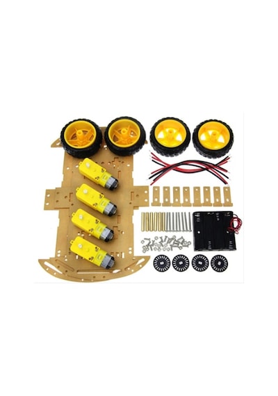 Makermarketim-4Wd Robot Araba Kiti