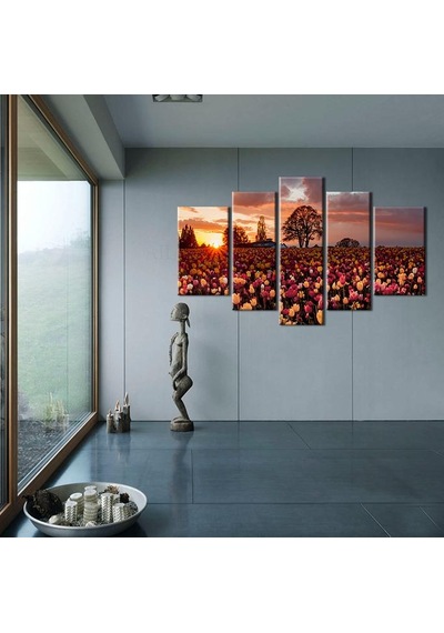 Laleler Kanvas Tablo 122x70cm