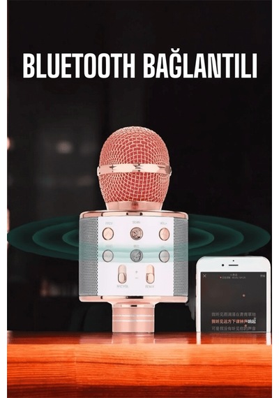 Kablosuz Karaoke Mikrofon Usb Ve Aux Girişli Uuczkaraokemikrofon2