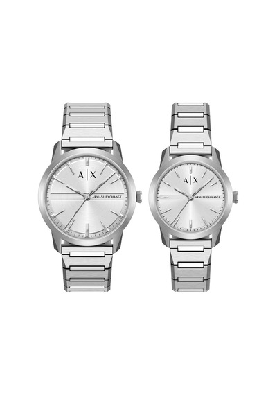 Armani Exchange Ax7180set Erkek Kol Saati Ve Kadın Kol Saati Metalik Gri