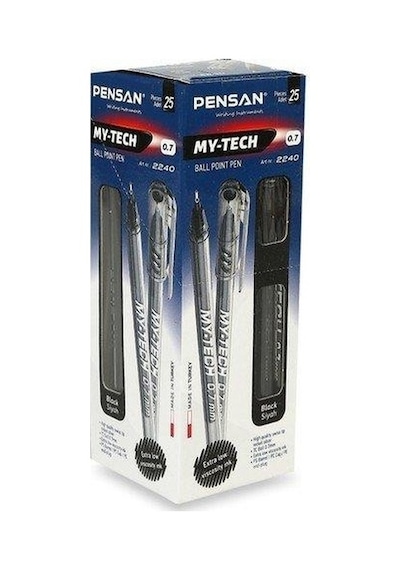 Pensan My-Tech Tükenmez Kalem 0.7 Siyah 25'Li 2240