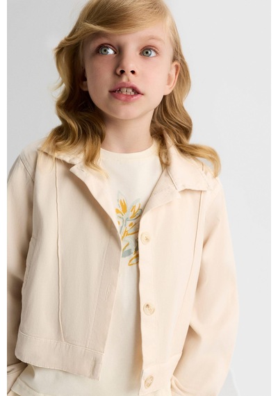 Nk Kids Kız Çocuk Lamb Ceket Nk-31509-y Krem