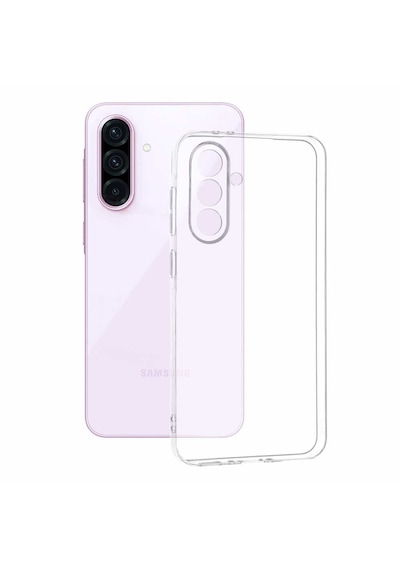 Samsung Galaxy Uyumlu A56 5G Şeffaf Kılıf + Cam Ekran Koruyucu (1 Cam 1 KILIF)
