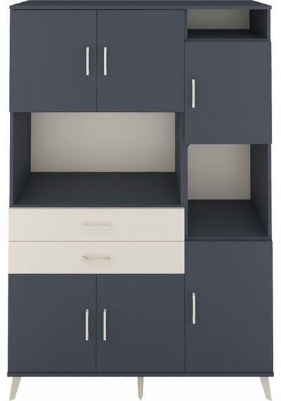 Hyperion Dolap 9 Raflı 2 Çekmeceli 6 Kapaklı 132x44x195 Antrasit-antrasit/aytaşı Antrasıt/aytası Hyperion Dolap 9 Raflı 2 Çekmeceli 6 Kapaklı 132x44x195 Antrasit-antrasit/aytaşı Antrasıt/aytası