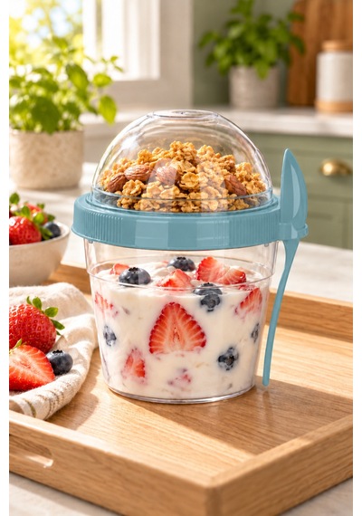 Emilahome Baby "n"take'n Go 500 Ml Beslenme Kabı &yoğurt Kabı & Mama Kabı Turkuaz - 867622801 Turkuaz