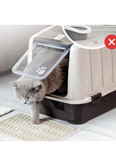 Comanchero Kapalı Kedi Tuvaleti Karbon Filtre Ve Kürek Hediyeli, Büyük Boy