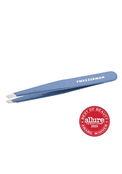 Tweezerman Slant Tweezer Granite Sky - Işıltılı Mavi Cımbız