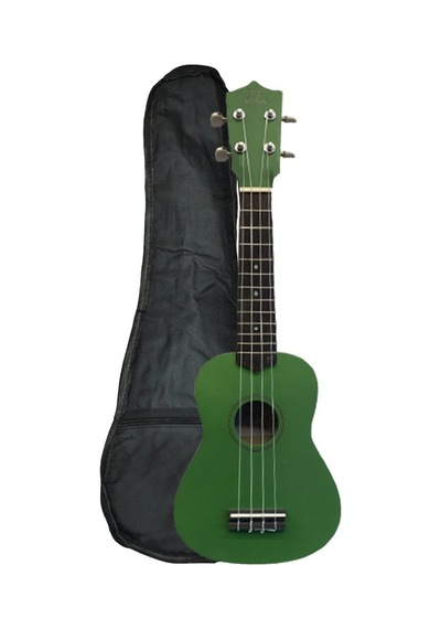 Puka  UK-21GR Soprano Ukulele Yeşil + Kılıf