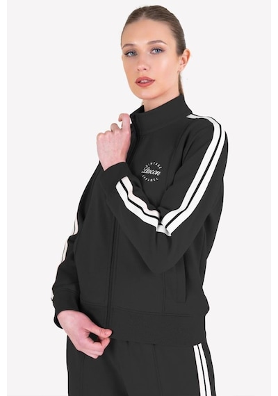 Lescon 23ntbs002120-633 Siyah Kadın Fermuarlı Sweatshirt Siyah