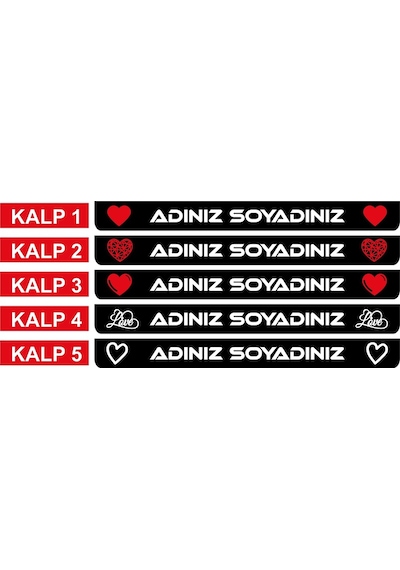 Kişiye Özel İsimli Motosiklet Plakalık 1 Adet
