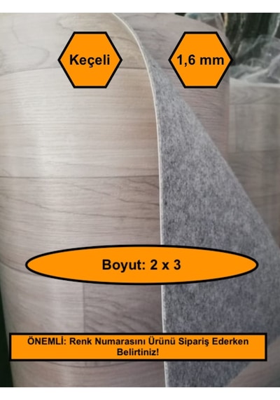 2x3 Metre Pvc Mineflo Kalın Zemin Kaplama, Yer Döşemesi Muşamba, Serfloor, Dekorfloor
