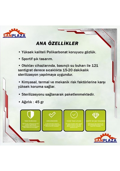 4Riders Baymax Bx-2500 Comfort Antifog Şeffaf Buğu Yapmayan Çizilmez Gözlük