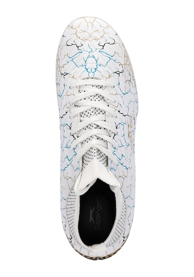 Slazenger CORNER Unisex Halı Saha Beyaz / Mavi Futbol Ayakkabısı