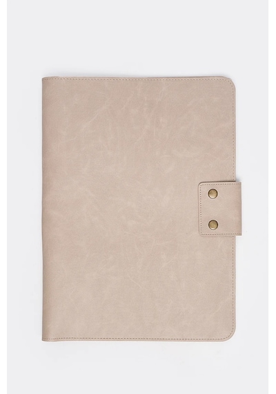 Necati Çanta Apple Uyumlu MacBook Air Pro 13-14 Inç Organizer Evrak & Laptop & Tablet Çantası - Bej Bej