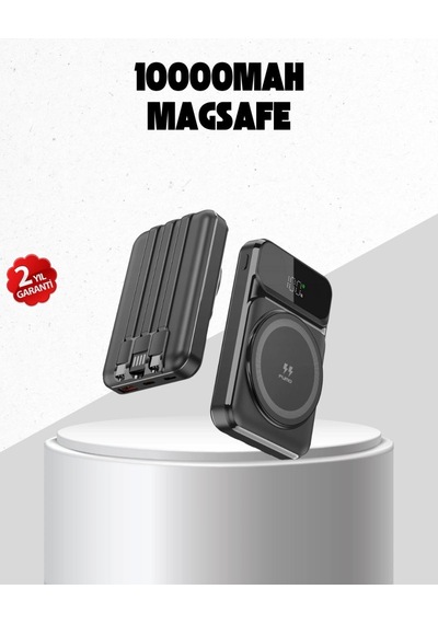 15w Kablosuz Şarj Özellikli 10000 Mah Powerbank - Type-c Hızlı Şarj