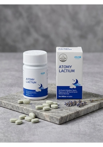 Atomy Lactium Süt Proteini Hidrolizatı, L-teanin, Magnezyum Ve B6 İçeren 60 Tablet