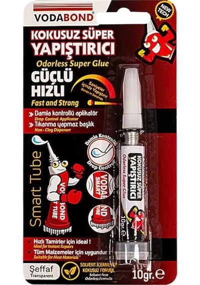 Ceylan Adam Vodabond Kokusuz Süper Hızlı Yapıştırıcı 10 Gr