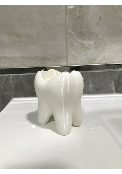 Diş Şeklinde 4 Bölmeli Diş Fırçalığı Diş Şeklinde Kalemlik