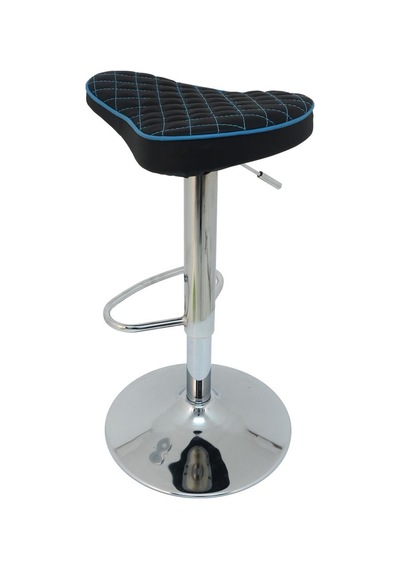 Mobilyakeyfi Boombar Bar Taburesi - Mavi Deri - 9538S0119