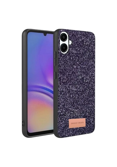 Onegif Samsung Galaxy A07 4g Uyumlu Bright Simli Kapak - Derin Mor
