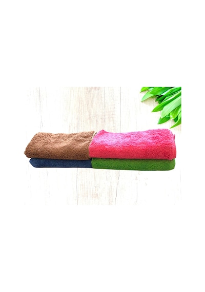Yeni Nesil İz Bırakmaz Tüm Yüzeyler İçin 4 Lü Colormix Set Mikrofiber Bez 40x40 Kırmızı-kahve-yeşil-mavi