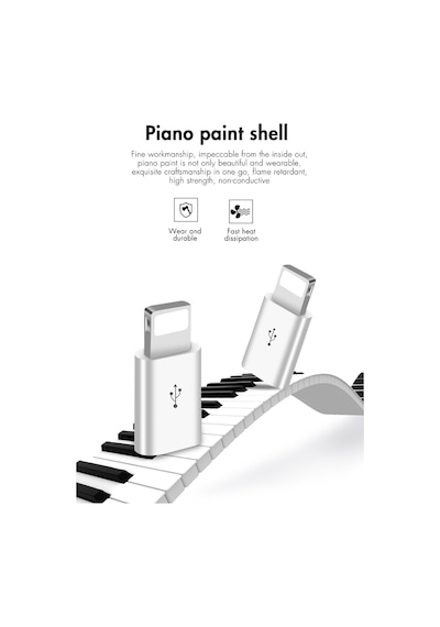Otg Micro Usb To Apple Uyumlu iPhone Lightining Çevirici Dönüştürücü Adaptör