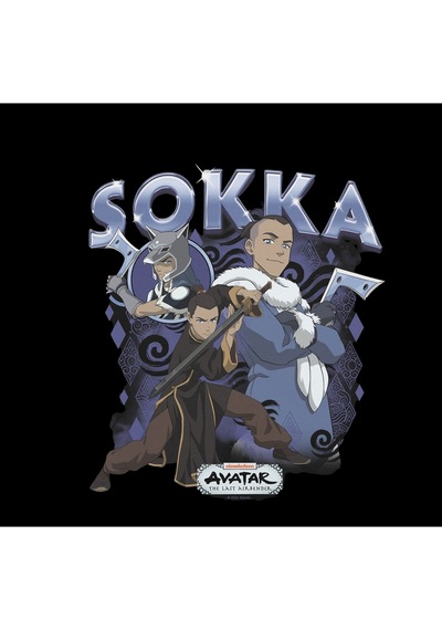 Avatar The Last Airbender Sokka Baskılı %100 Pamuk Unisex Siyah Kapüşonlu Sweatshirt Siyah