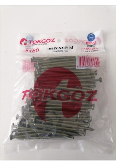 Beton Çivisi 5x80 1 Paket 100 Adet