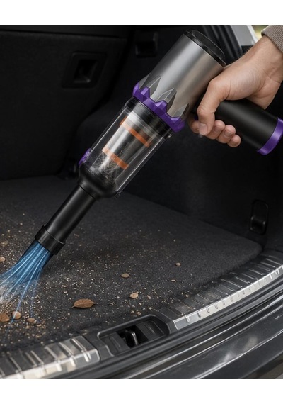 Taşınabilir Oto Süpürge 220w Turbo Güçlü Metal Hepa Filtreli Kabl
