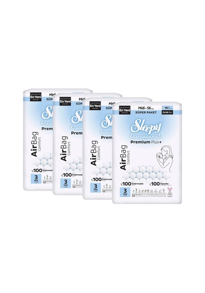 Bio Natural Premium Plus Airbag Comfort Ultra Paket Bebek Bezi 3 Numara Midi 224 Adet Diğer