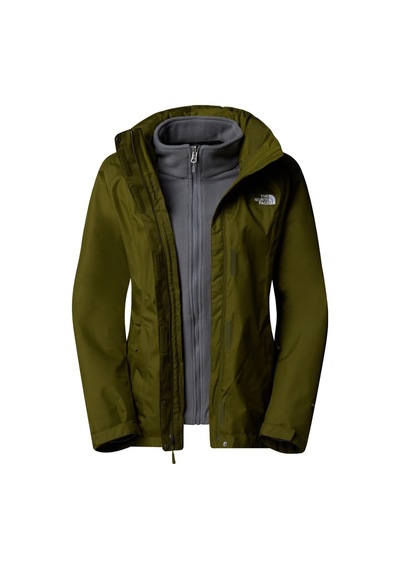 The North Face Kadın Evolve Iı Trıclımate Poları Çıkabilir Su Geçirmez 3in1 Ceket Nf00cg564os1 Yeşil