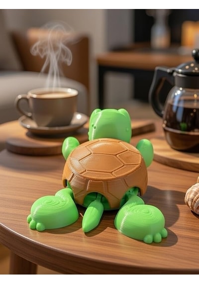 3d Baskı Kaplumbağa Hareketli Bardak Altlığı Eğlenceli Coaster Masaüstü Dekor Ofis & Ev Aksesuarı Çok Renkli
