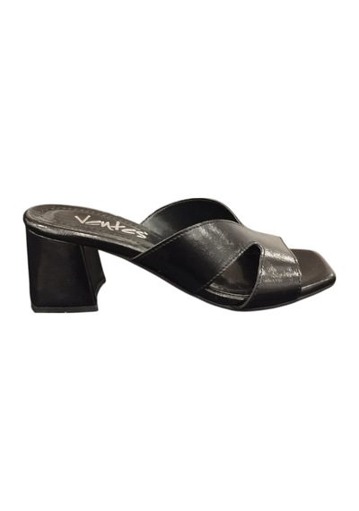 Taşçı Ayakkabı Ventes 019492z Kadın 7 Cm Kalın Topuk Küt Burun Şık Terlik Siyah Taşçı Ayakkabı Ventes 019492z Kadın 7 Cm Kalın Topuk Küt Burun Şık Terlik Siyah